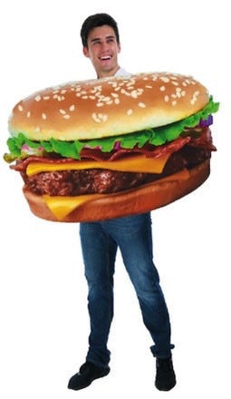 Deluxe Burger Costume-ONE SIZE